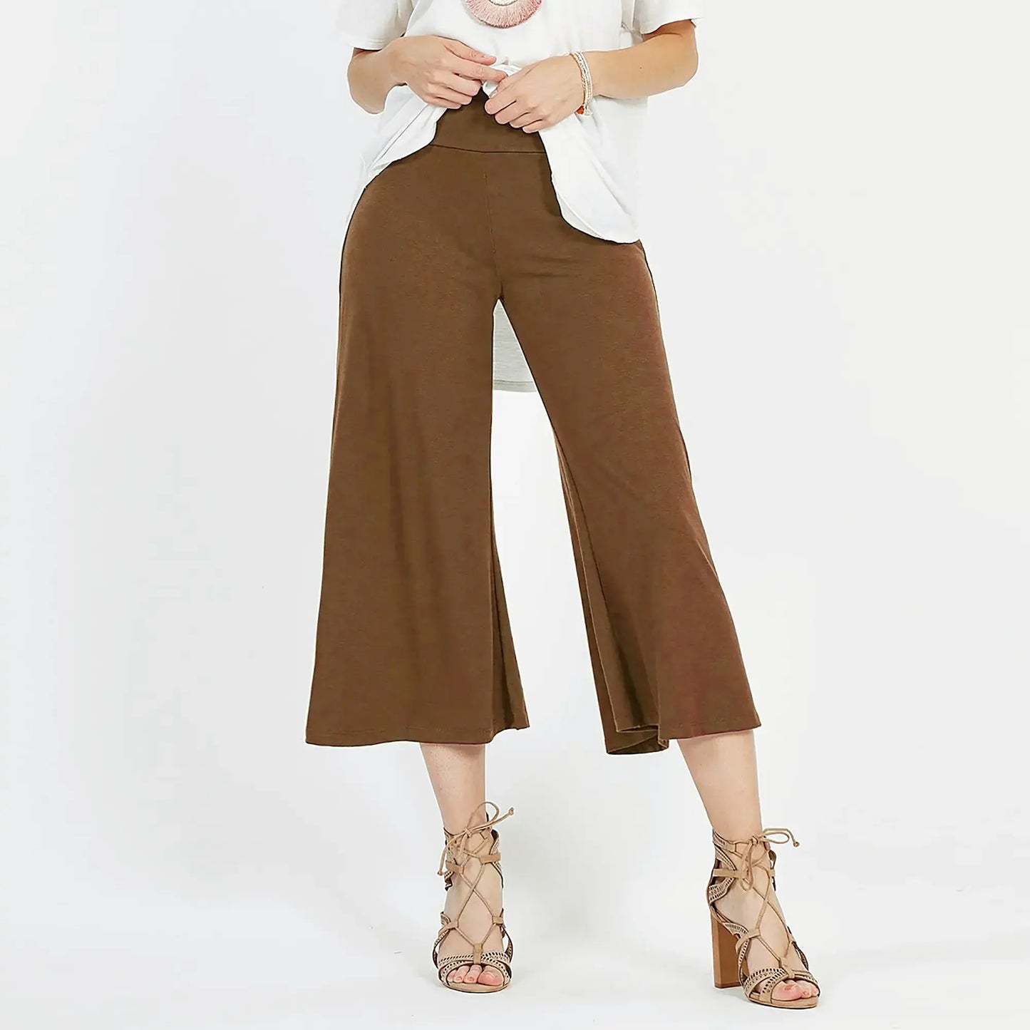 Ultra-Soft 4-Way Stretch Culotte – High-Waisted, Custom Fit, Maternity & Recovery Friendly