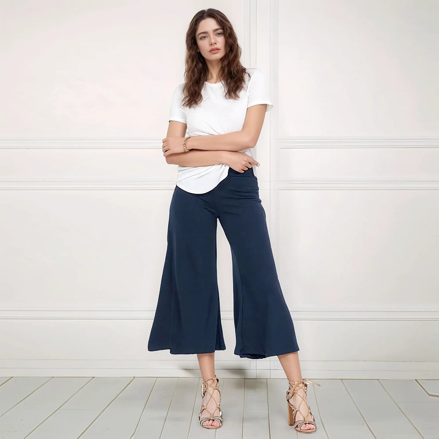 Junie Ultra-Soft 4-Way Stretch Pull on Gaucho