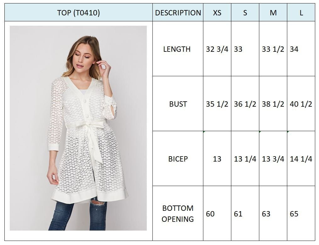 Eyelet Cardigan, Cover-up
