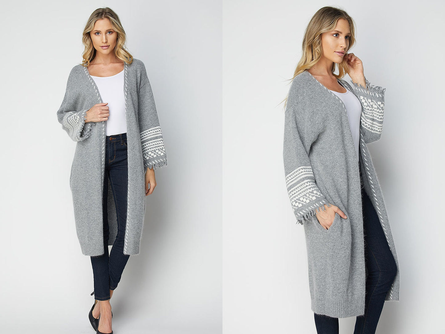 Viscose Wool Knit Duster Cardigan, Wool Sweater Coat, Wool Cardigan, Long Sweater Cardigan, Multi Yarn Sweater Cardigan, Gift wrapping