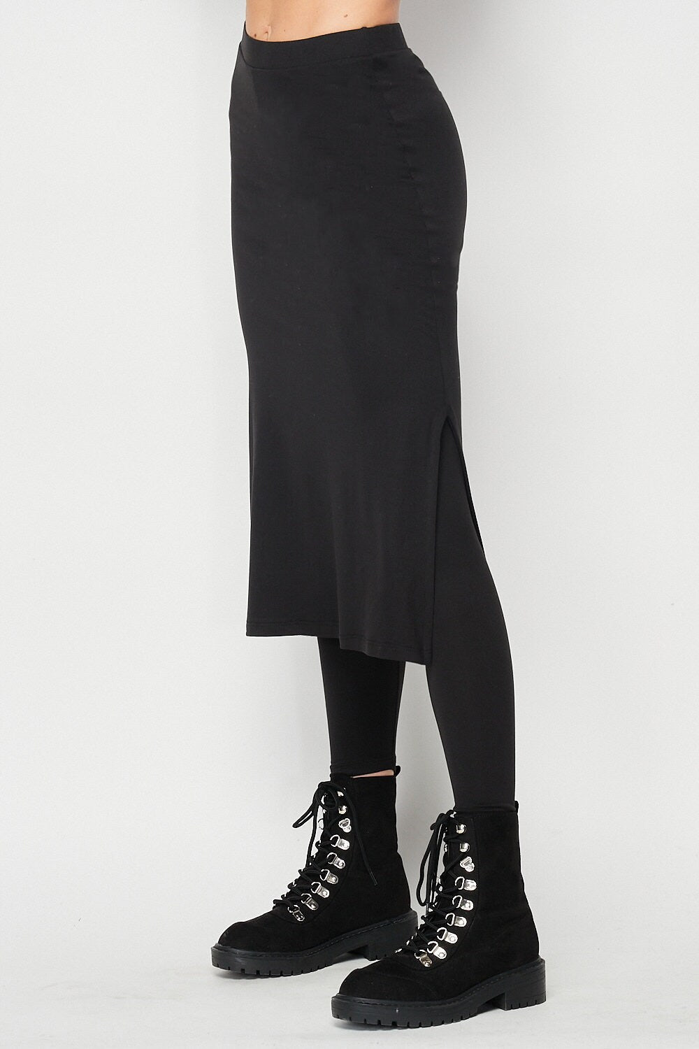 Pencil Skirted Leggings, Butter Soft Leggings Skirt, Plus Size Skirted Leggings, Cover up Skirt Leggings, Shirt Extender, Leisure Wear
