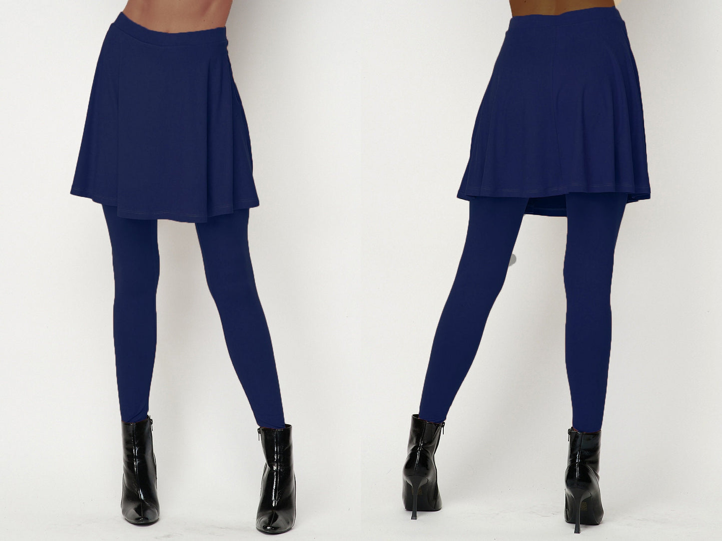 Mini Flared Skirted Leggings, Butter Soft Leggings Skirt, Plus Size Skirted Leggings, Cover up Skirt Leggings, Shirt Extender