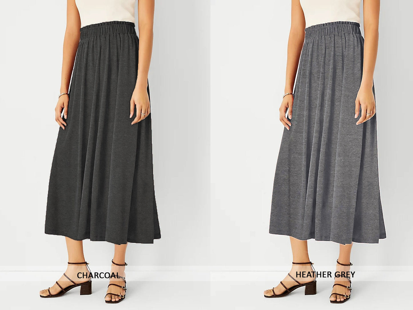 Buttery Soft Maxi Ankle Skirt With Pockets , Available in Petite, Plus, Tall. Sustainable and Upcycled