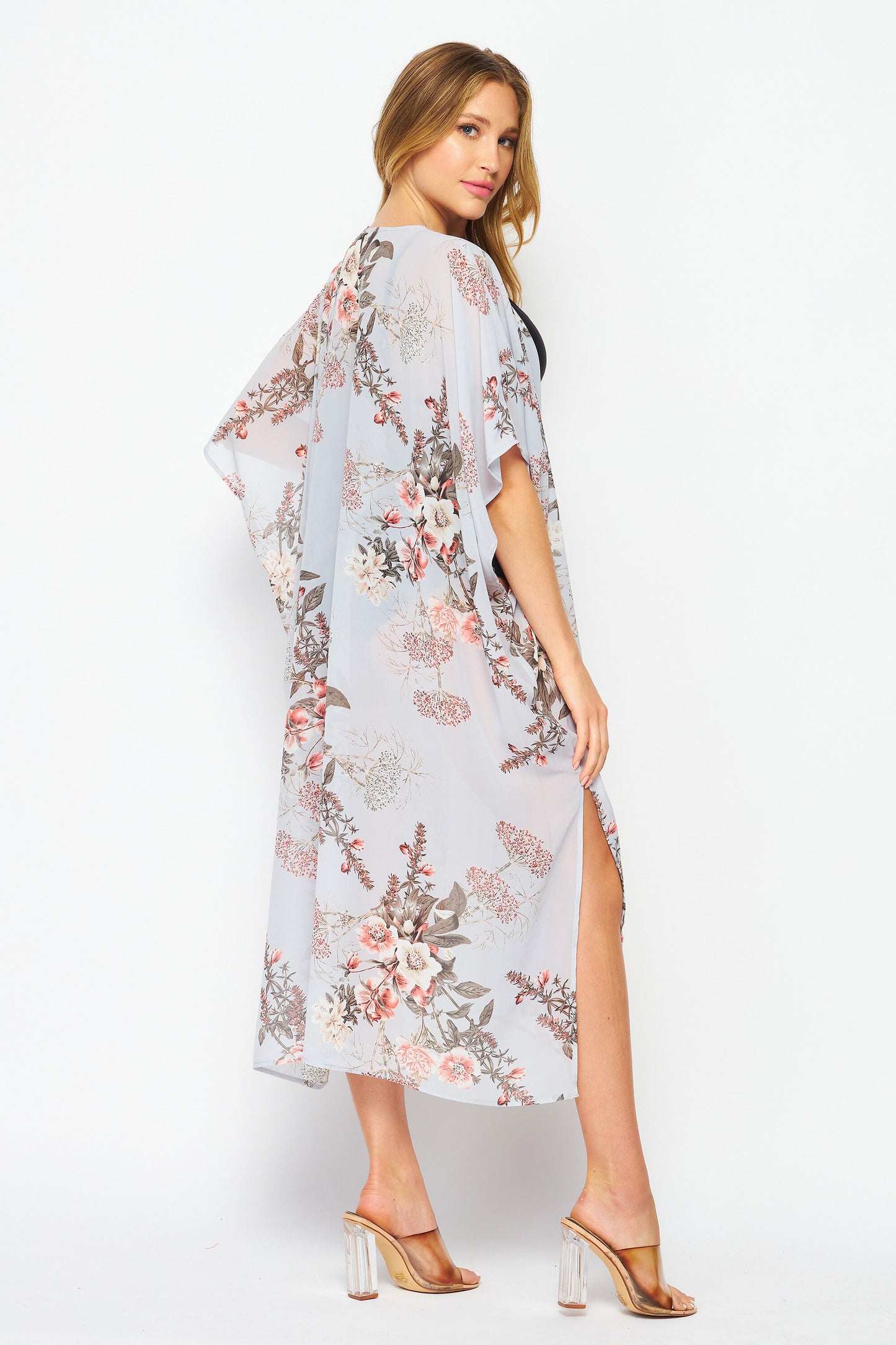 Upcycled Kimono Robe – Lightweight Beach Cover-Up | Regular & Plus Size