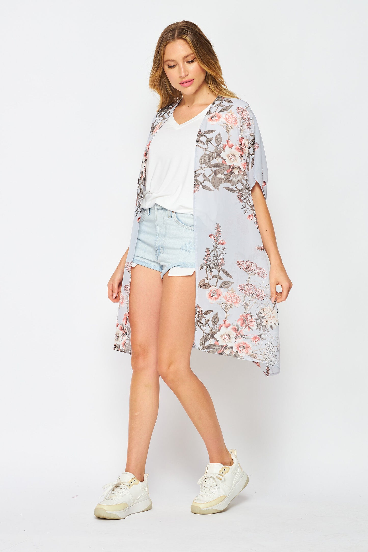 Upcycled Kimono Robe – Lightweight Beach Cover-Up | Regular & Plus Size