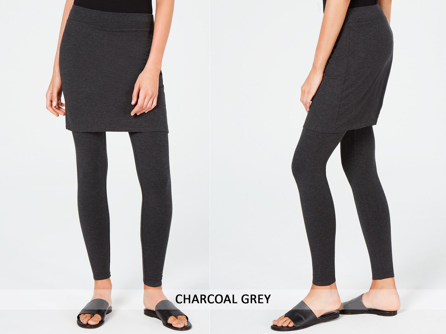 Skirted Leggings – Butter Soft, Travel-Friendly, Maternity-Friendly, Custom Length Available in Petite, Plus & Tall