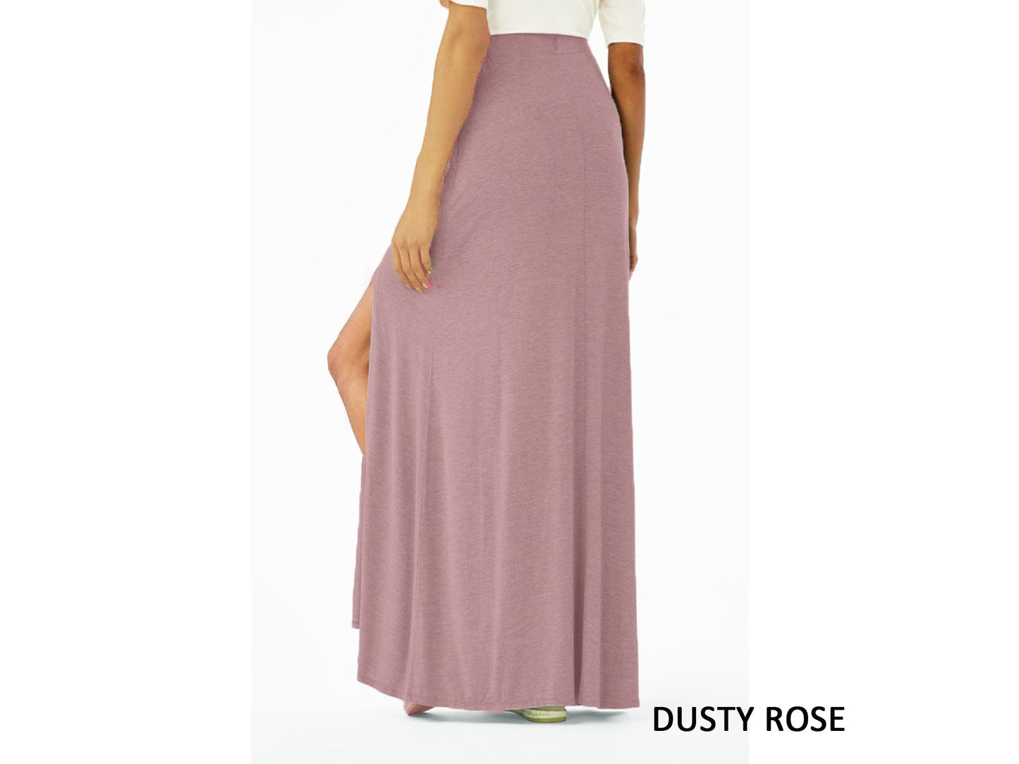 Upcycled butter Soft Maxi Skirt With Slit, Plus Size Maxi Skirt, Loungewear, Lounge Skirt, Ethical, Sustainable, Made in USA