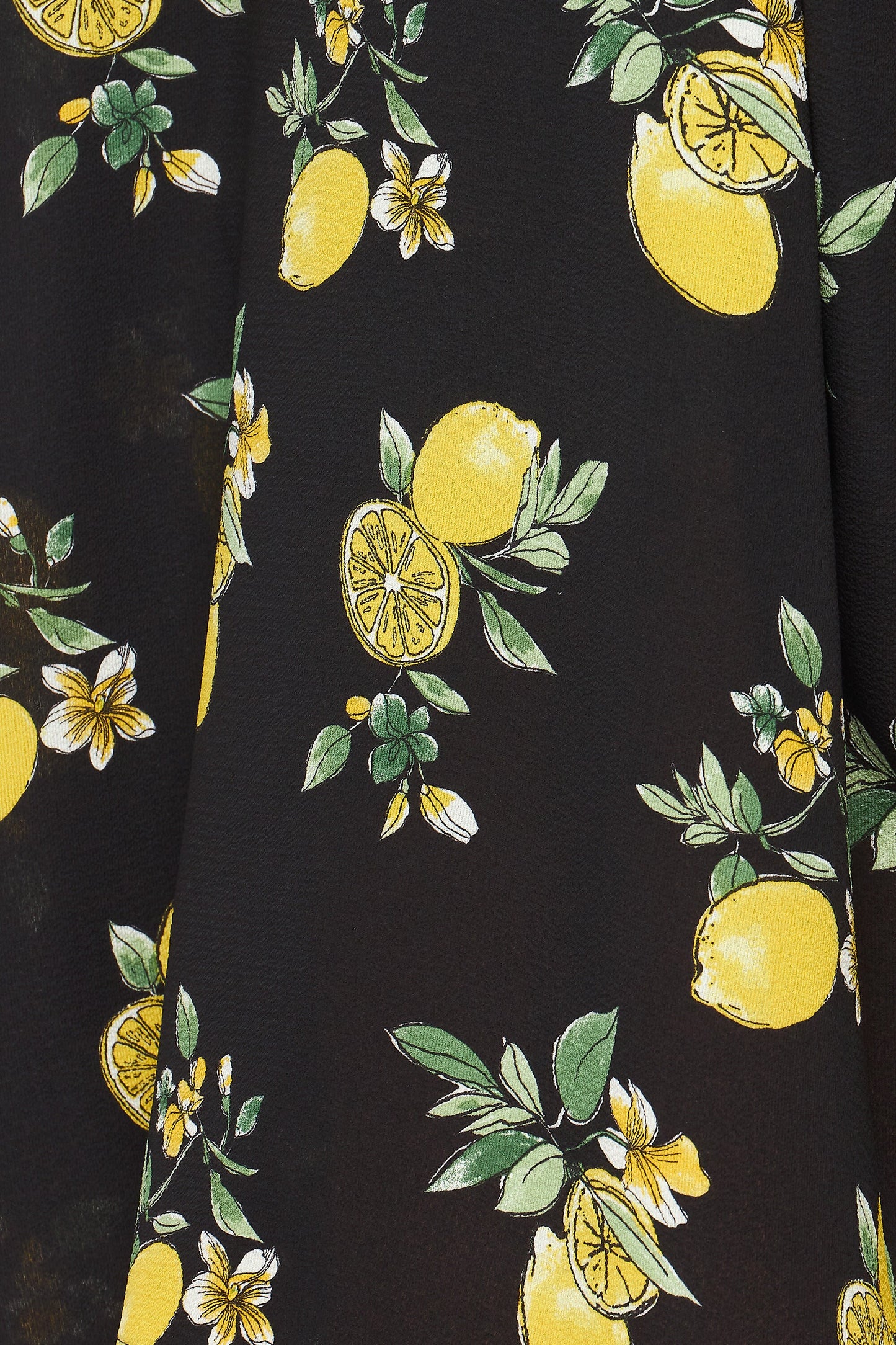 Upcycled Handmade "Black Lemon" Kimono Robe and Beach Cover up , Plus Size Kimono Robe, Made in USA