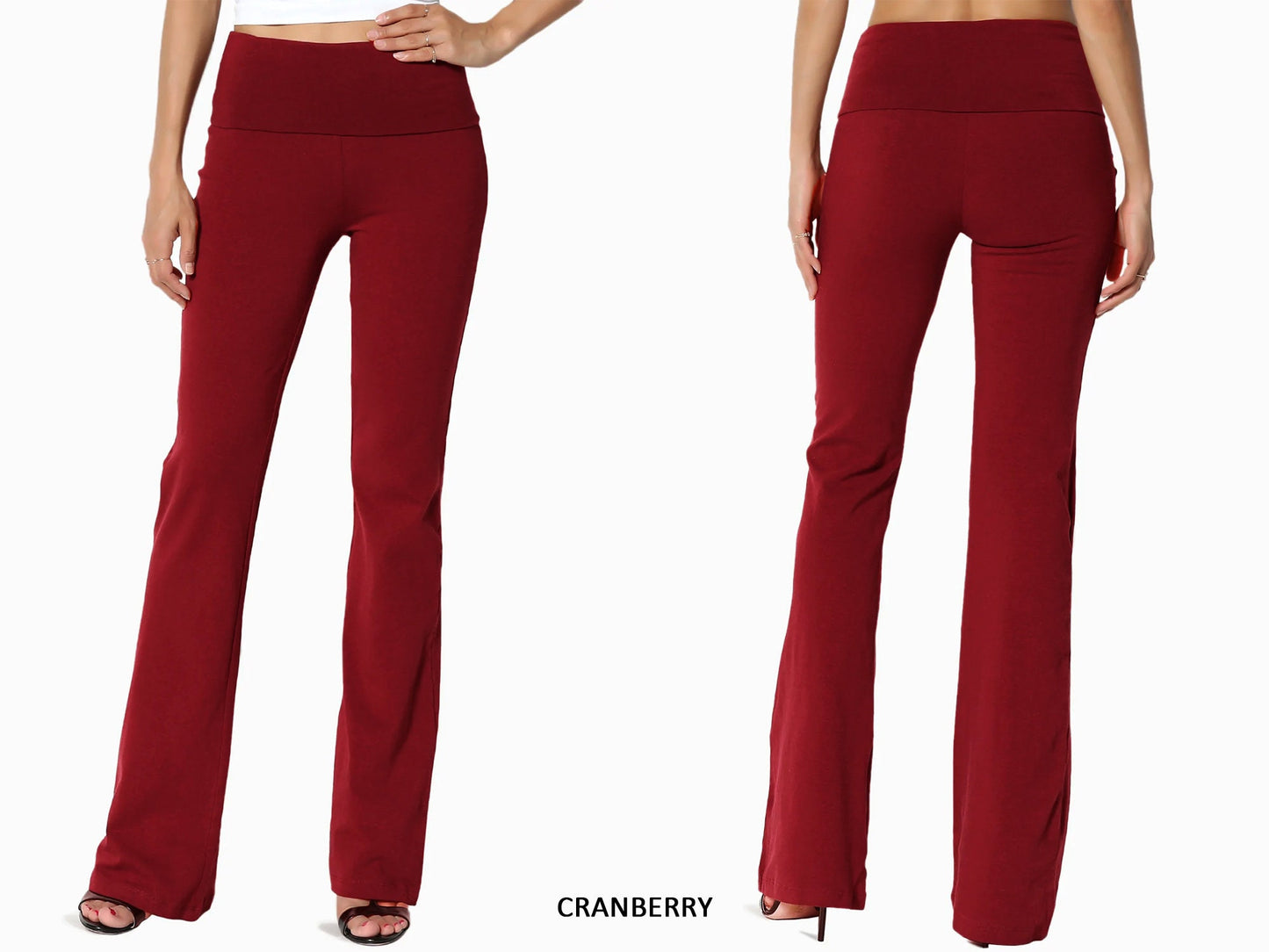 Upcycled Buttery Slim Straight Leg Yoga Pants, Maternity Friendly, Made in USA