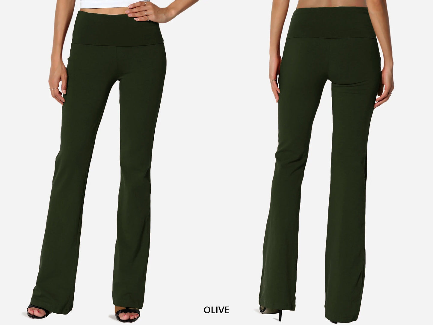 Upcycled Buttery Slim Straight Leg Yoga Pants, Maternity Friendly, Made in USA