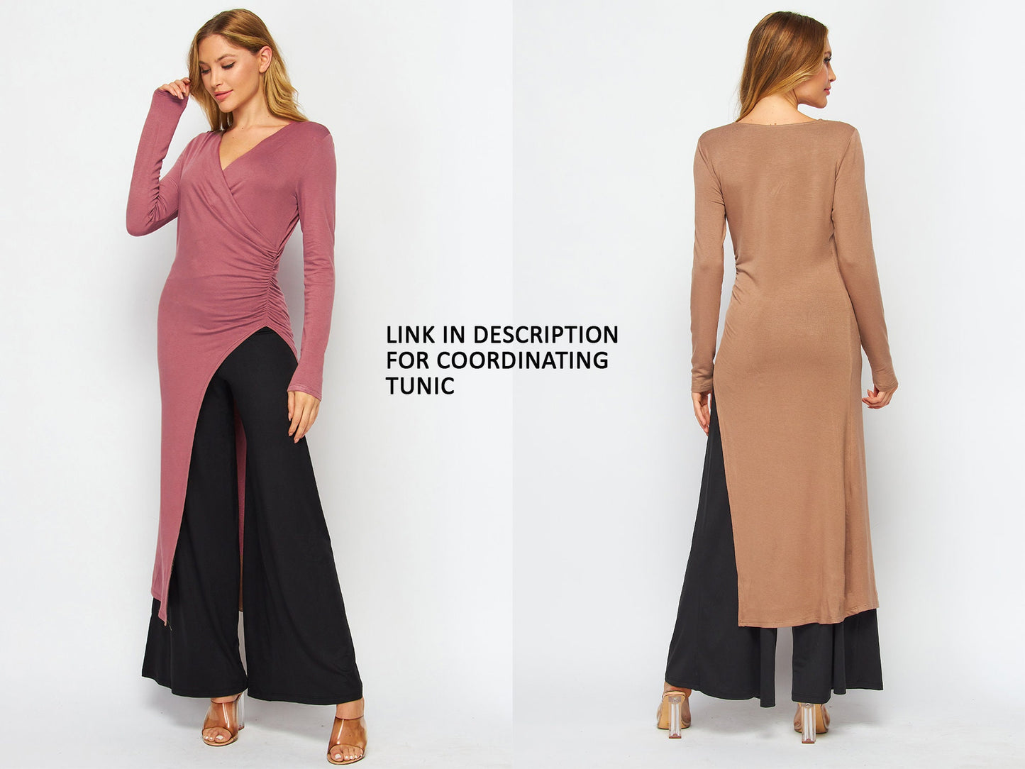 Junie Wide Leg Palazzo Pull on Pants