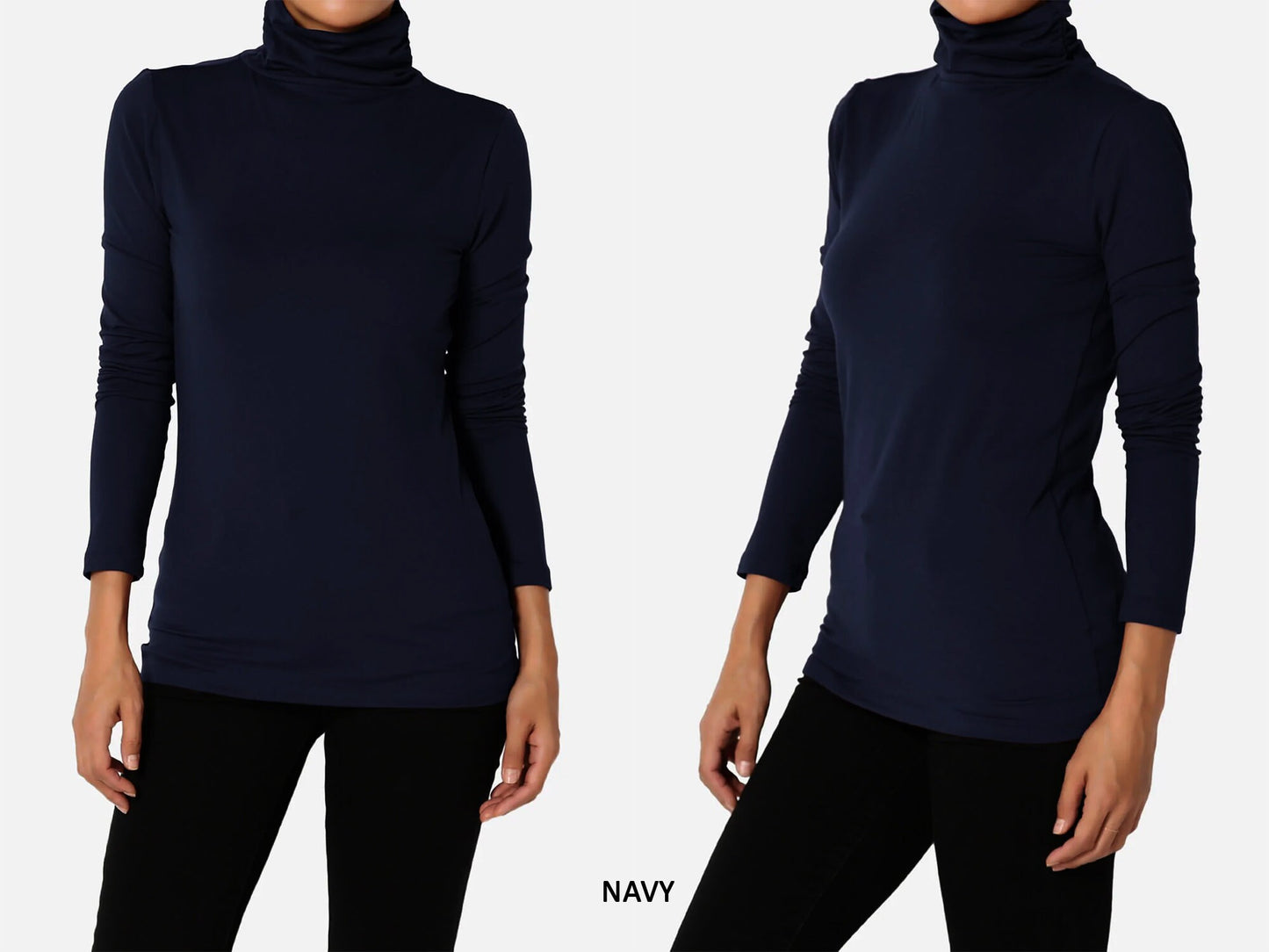 Ruched Turtle Neck Top – Elegant. Comfortable. Versatile by Junie Life