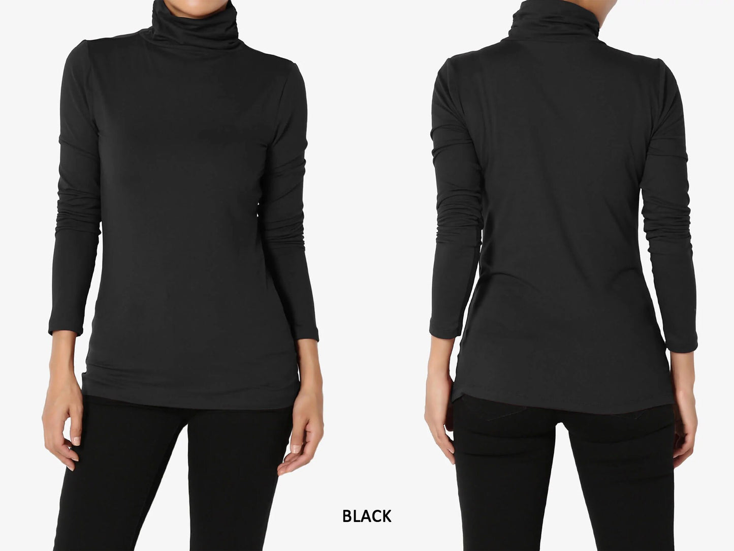 Ruched Turtle Neck Top – Elegant. Comfortable. Versatile by Junie Life