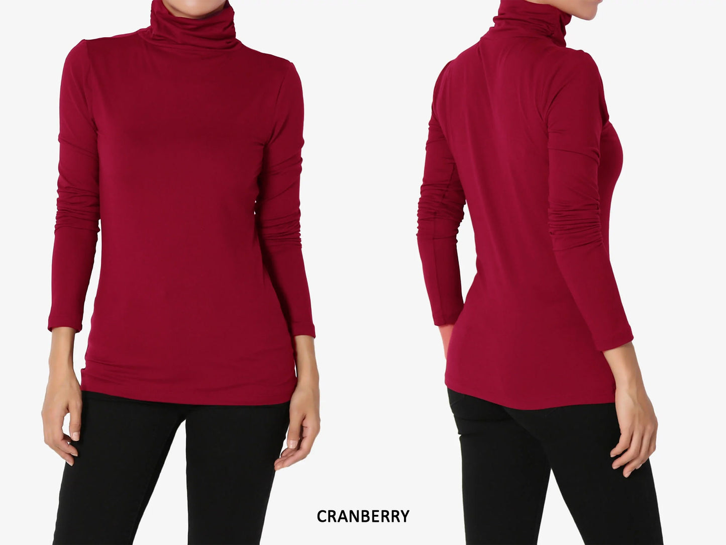 Ruched Turtle Neck Top – Elegant. Comfortable. Versatile by Junie Life