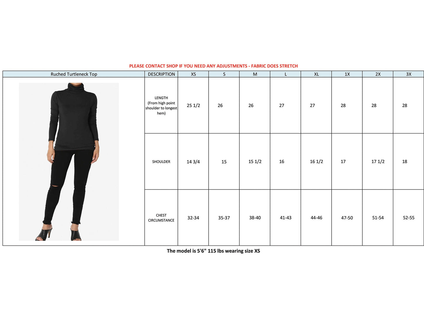 Ruched Turtle Neck Top – Elegant. Comfortable. Versatile by Junie Life