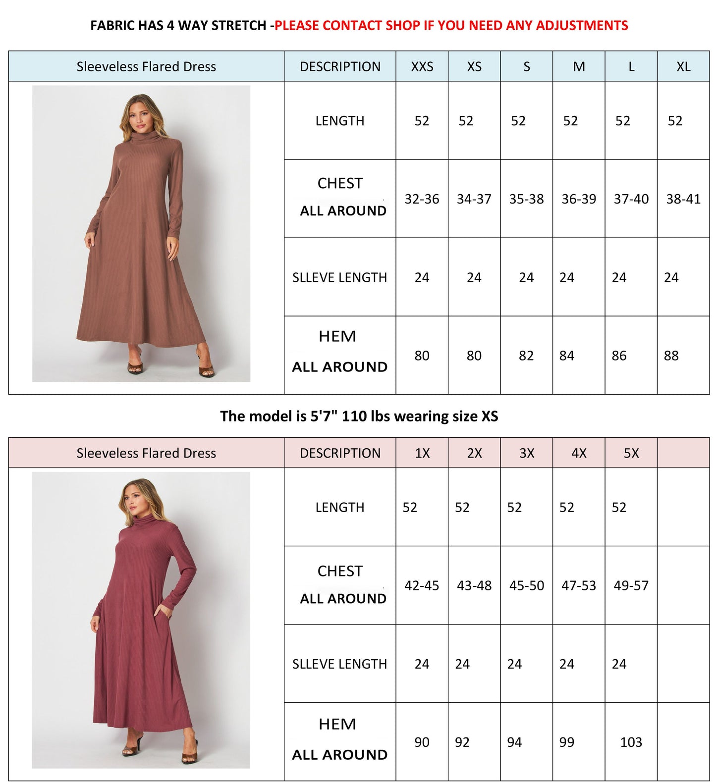 Maxi Rib Knit Dress with Pockets – Custom Length | Handmade USA