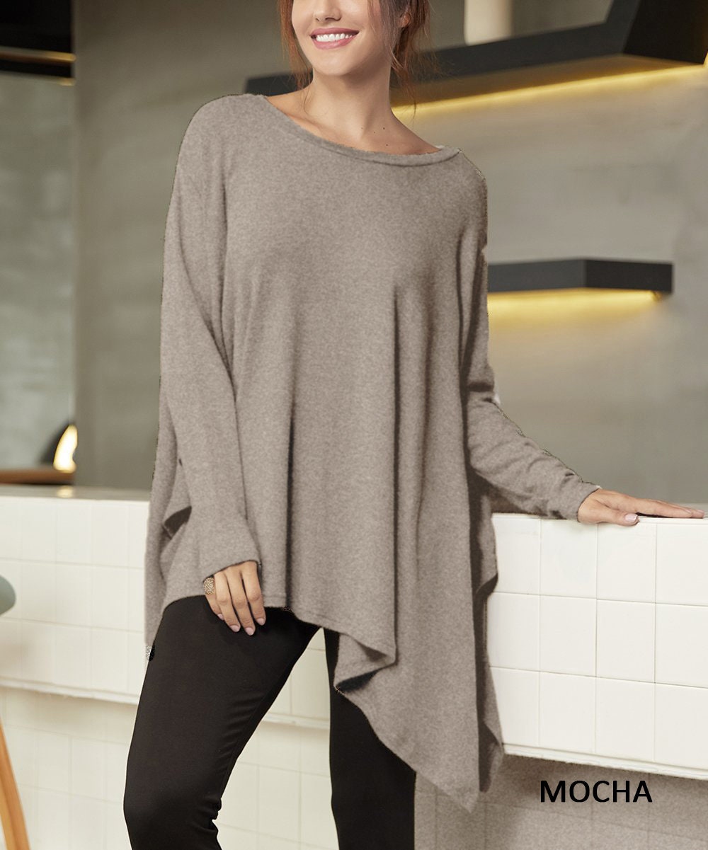 Hanky Hem Square-Shaped Oversized Top – Plus, Petite & Tall, Maternity Friendly, Versatile & Stylish