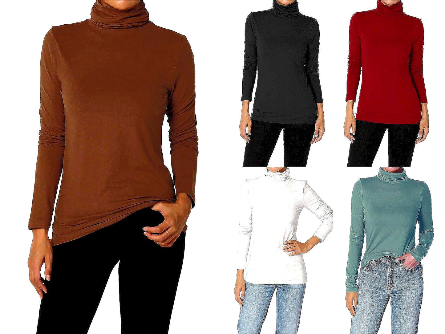Ruched Turtle Neck Top – Elegant. Comfortable. Versatile by Junie Life