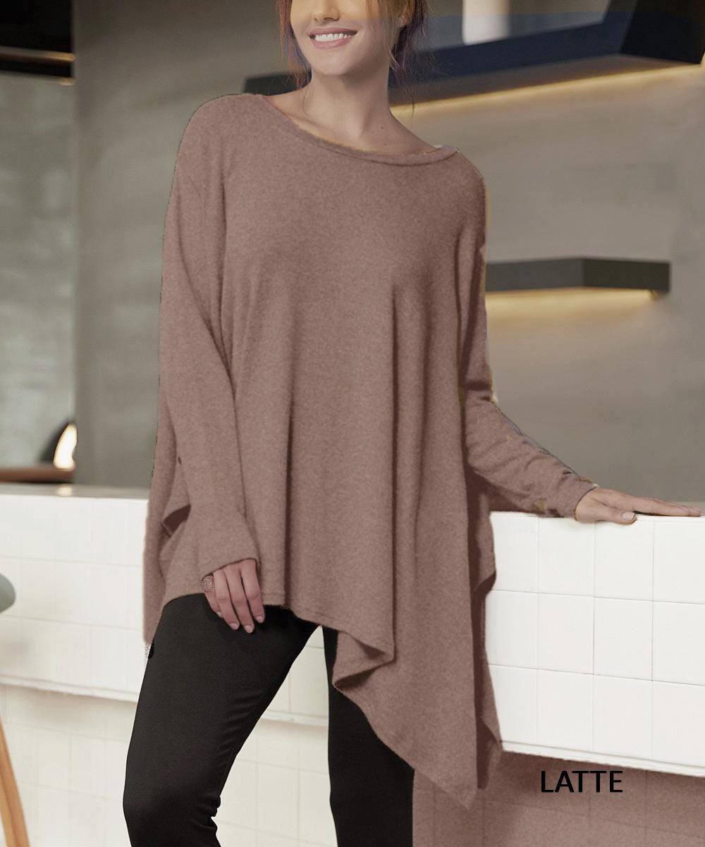 Hanky Hem Square-Shaped Oversized Top – Plus, Petite & Tall, Maternity Friendly, Versatile & Stylish
