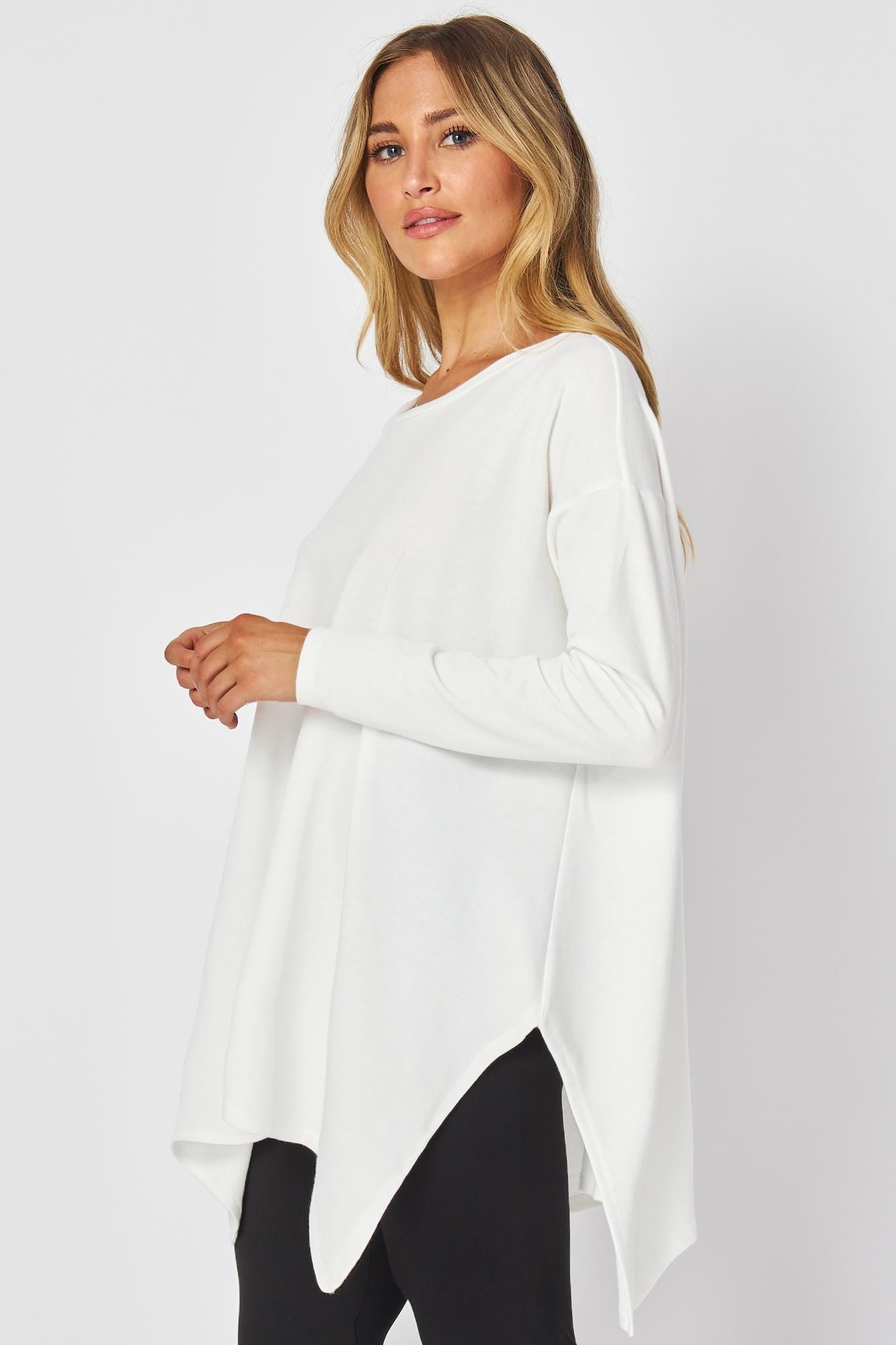 Hanky Hem Square-Shaped Oversized Top – Plus, Petite & Tall, Maternity Friendly, Versatile & Stylish