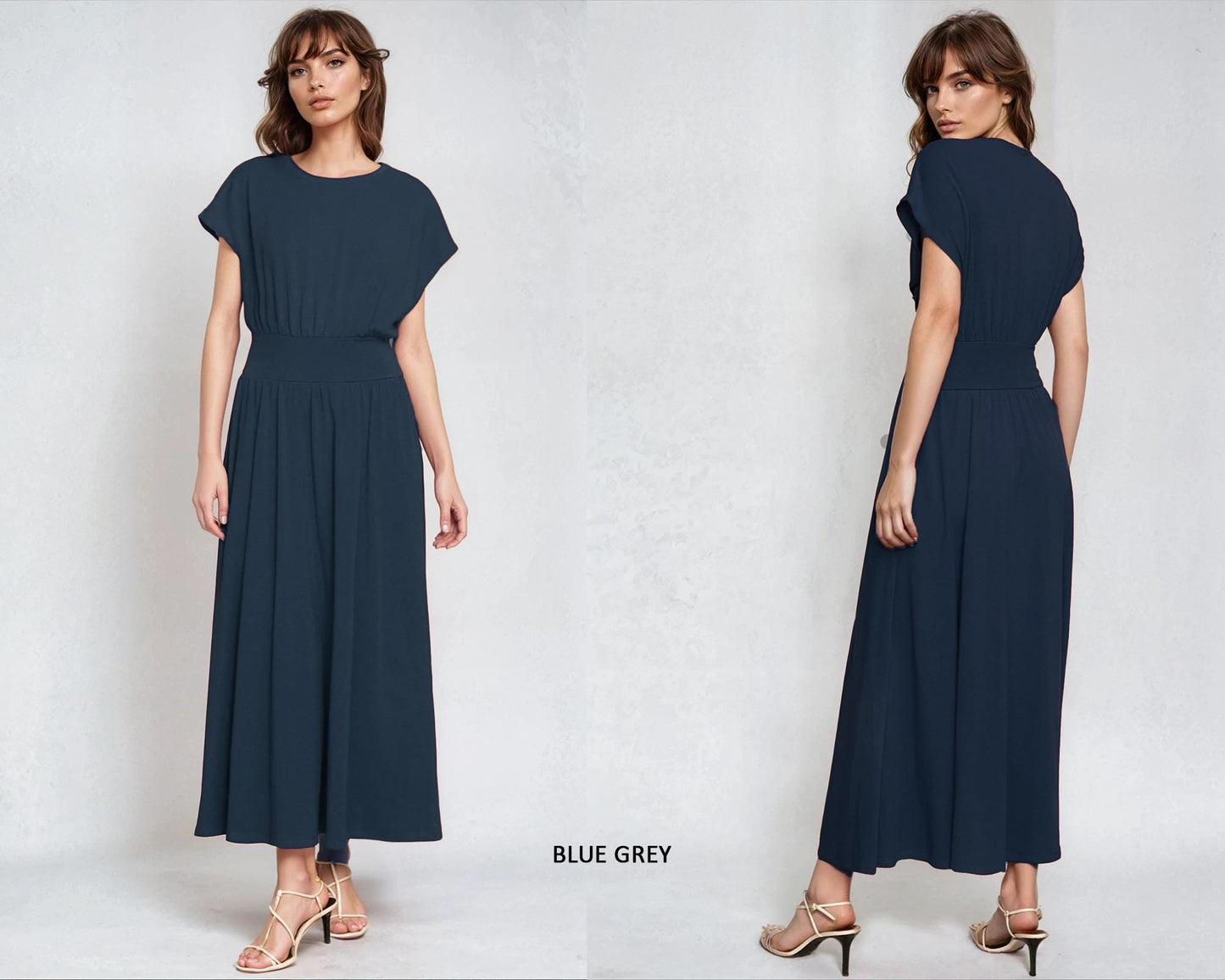 Soft Knit Maxi Dress with Pockets – Custom Petite, Plus & Tall, Pockets, 4-Way Stretch, Travel-Friendly