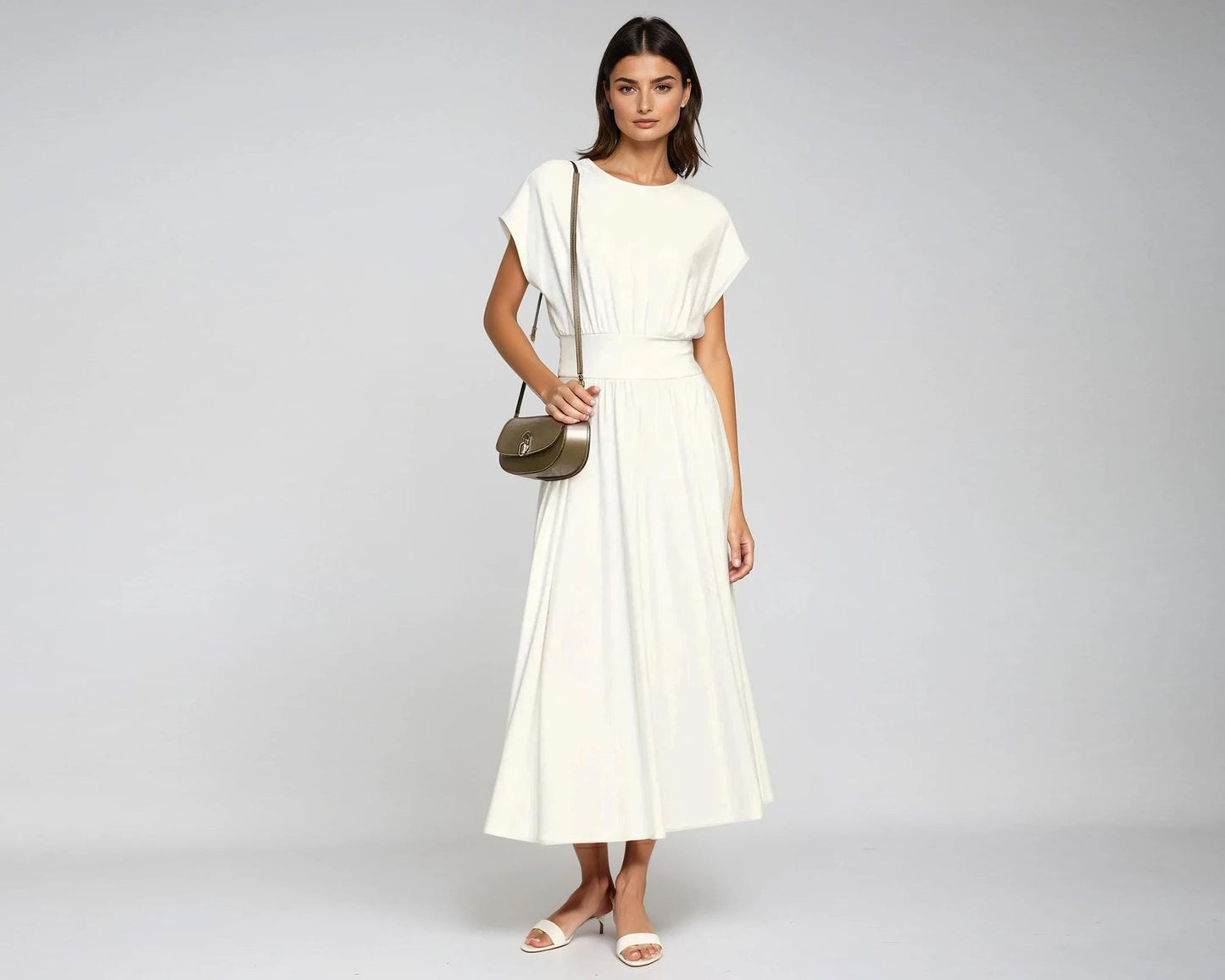 Soft Knit Maxi Dress with Pockets – Custom Petite, Plus & Tall, Pockets, 4-Way Stretch, Travel-Friendly