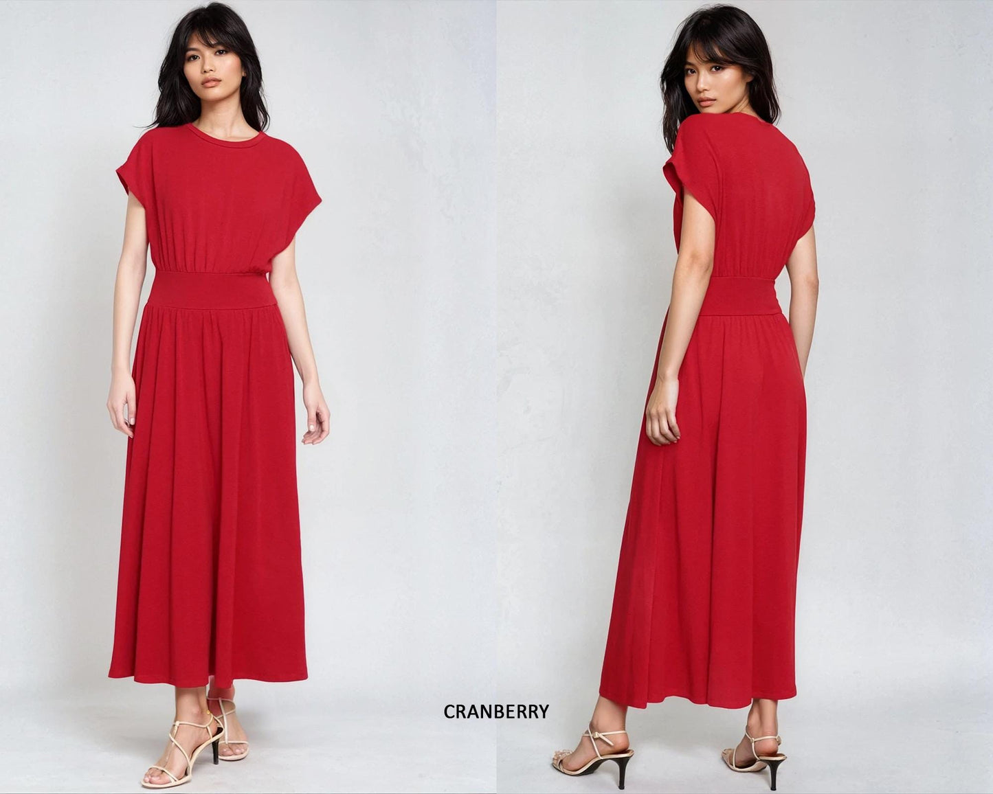 Soft Knit Maxi Dress with Pockets – Custom Petite, Plus & Tall, Pockets, 4-Way Stretch, Travel-Friendly