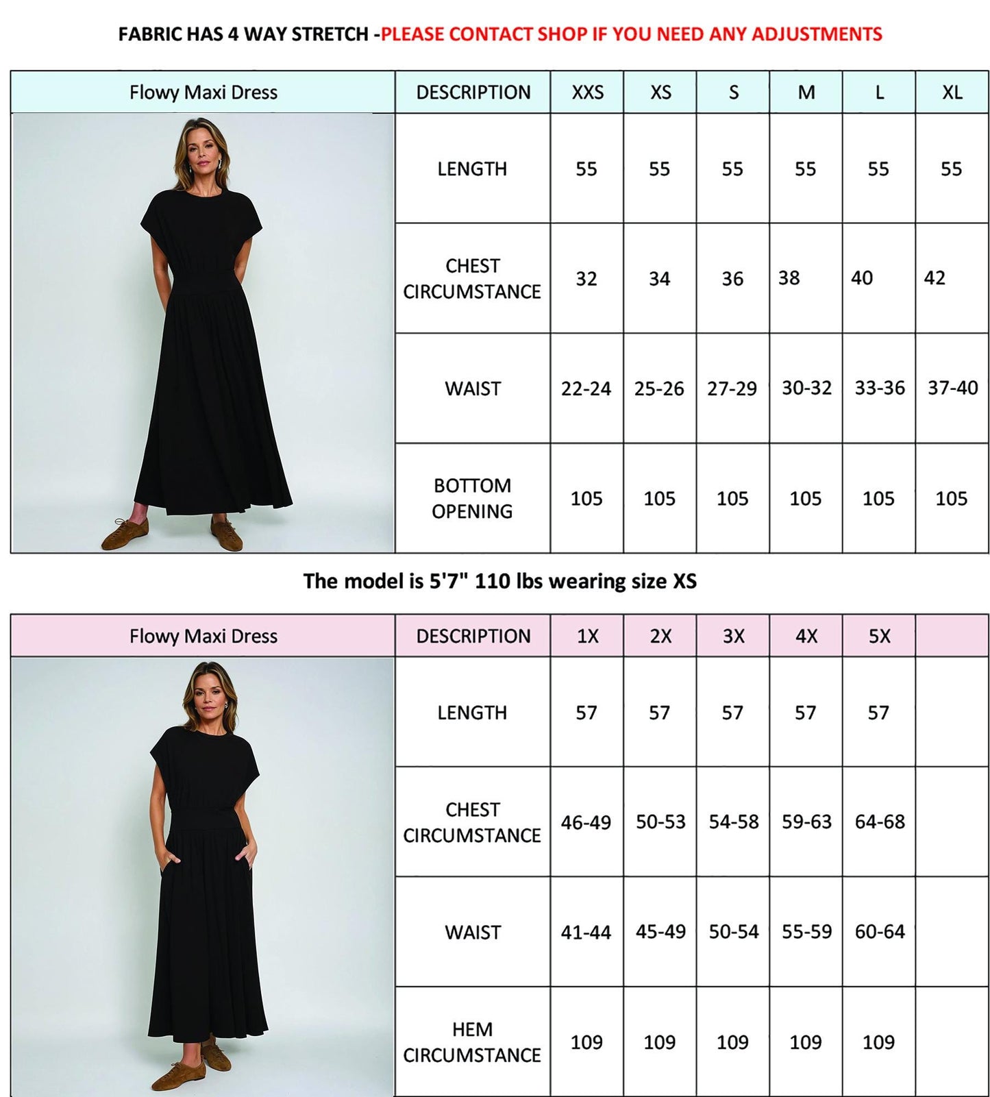 Soft Knit Maxi Dress with Pockets – Custom Petite, Plus & Tall, Pockets, 4-Way Stretch, Travel-Friendly