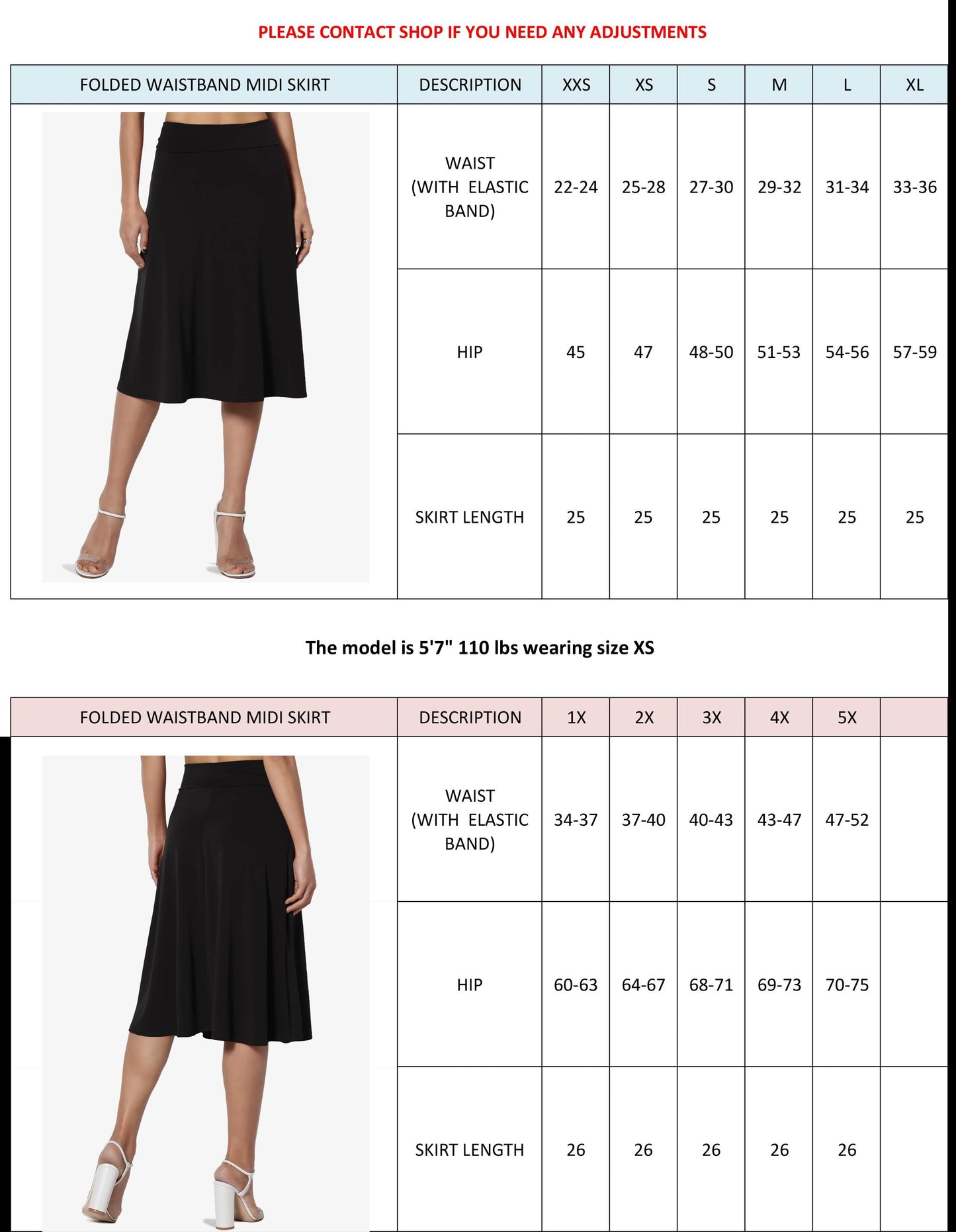 Buttery Soft A-Line Midi Skirt, Wrinkle Free Travel Skirt, Maternity Friendly, Available in Petite, Plus, Tall, Flowy & Flared Pull-on Skirt