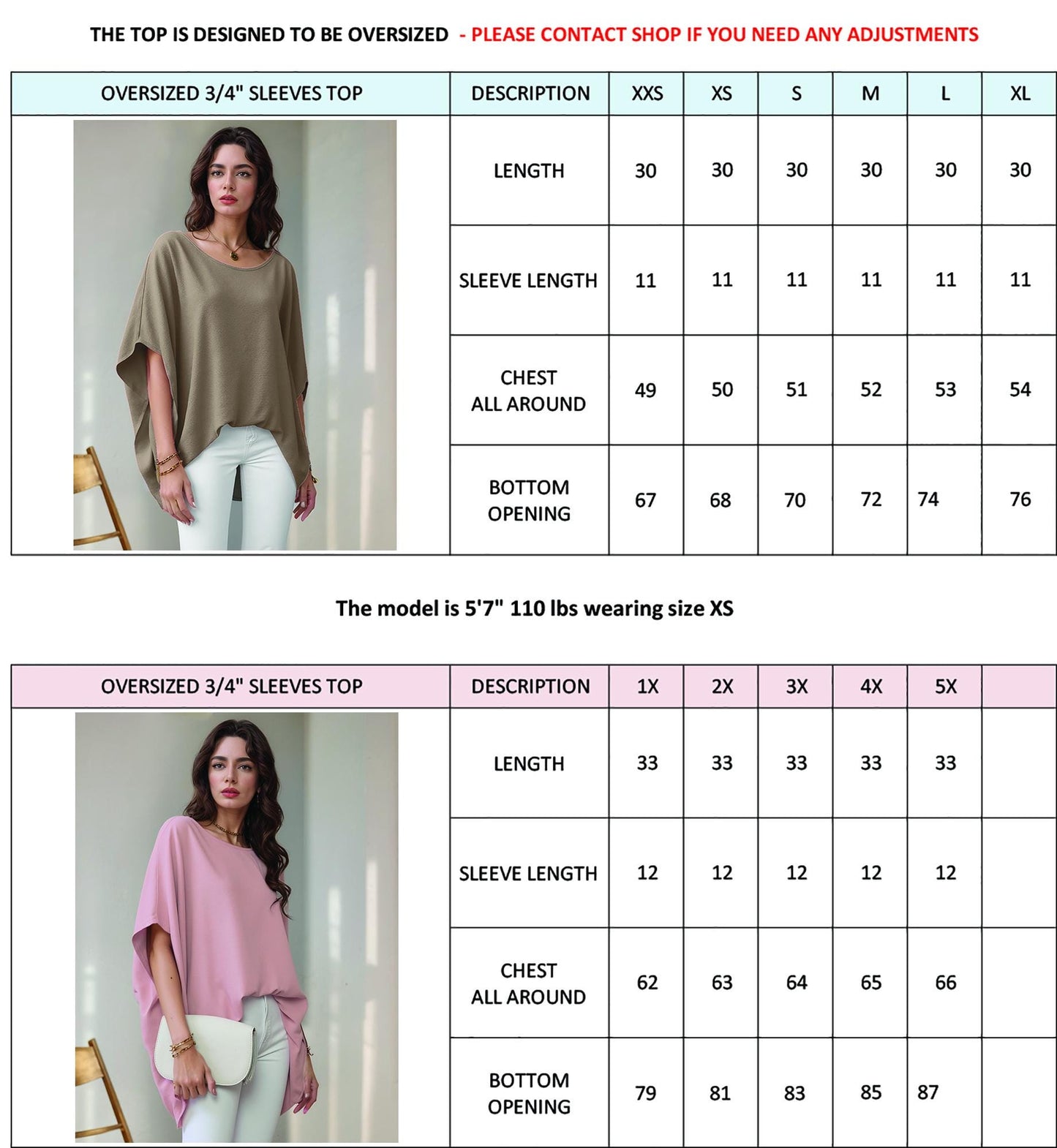 Oversized Draped Tunic Top, Comfortable, Elegant, Minimalist Chic, Blouse, Available in Petite, Plus, Tall, Handmade in USA