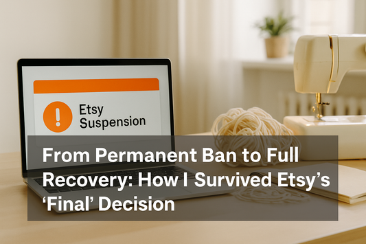 🧵 From Permanent Ban to Full Recovery: How I Survived Etsy’s “Final” Decision