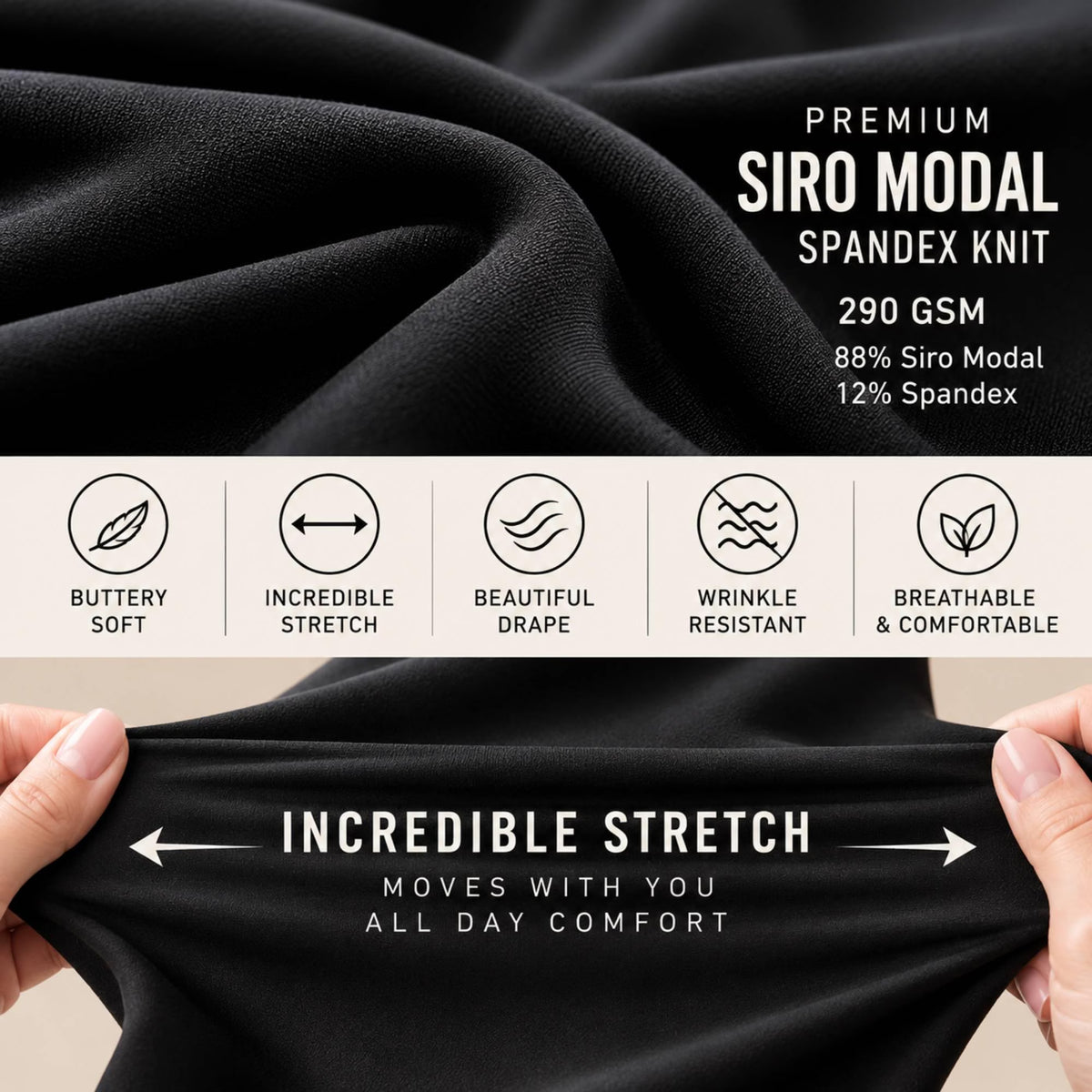 Siro Modal Tunic Flowy Top