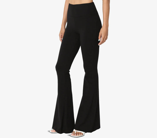 Junie Custom Made Pull on Bell Bottom Flared Yoga Pants, Available in Petite, Plus and Tall