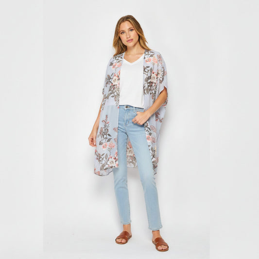 Upcycled Kimono Robe – Lightweight Beach Cover-Up | Regular & Plus Size