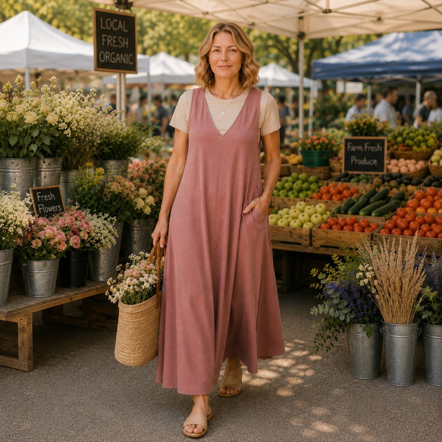 Pinafore Overall Dress