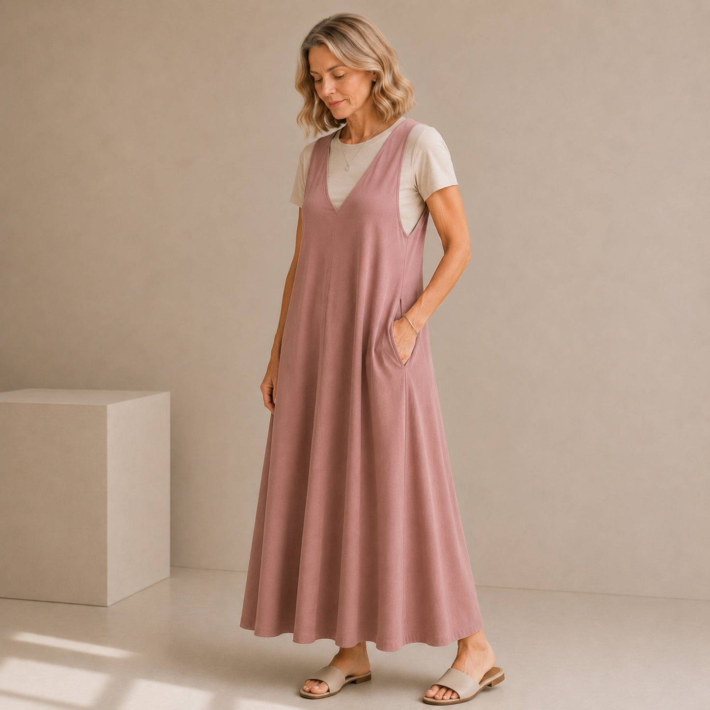 Pinafore Overall Dress