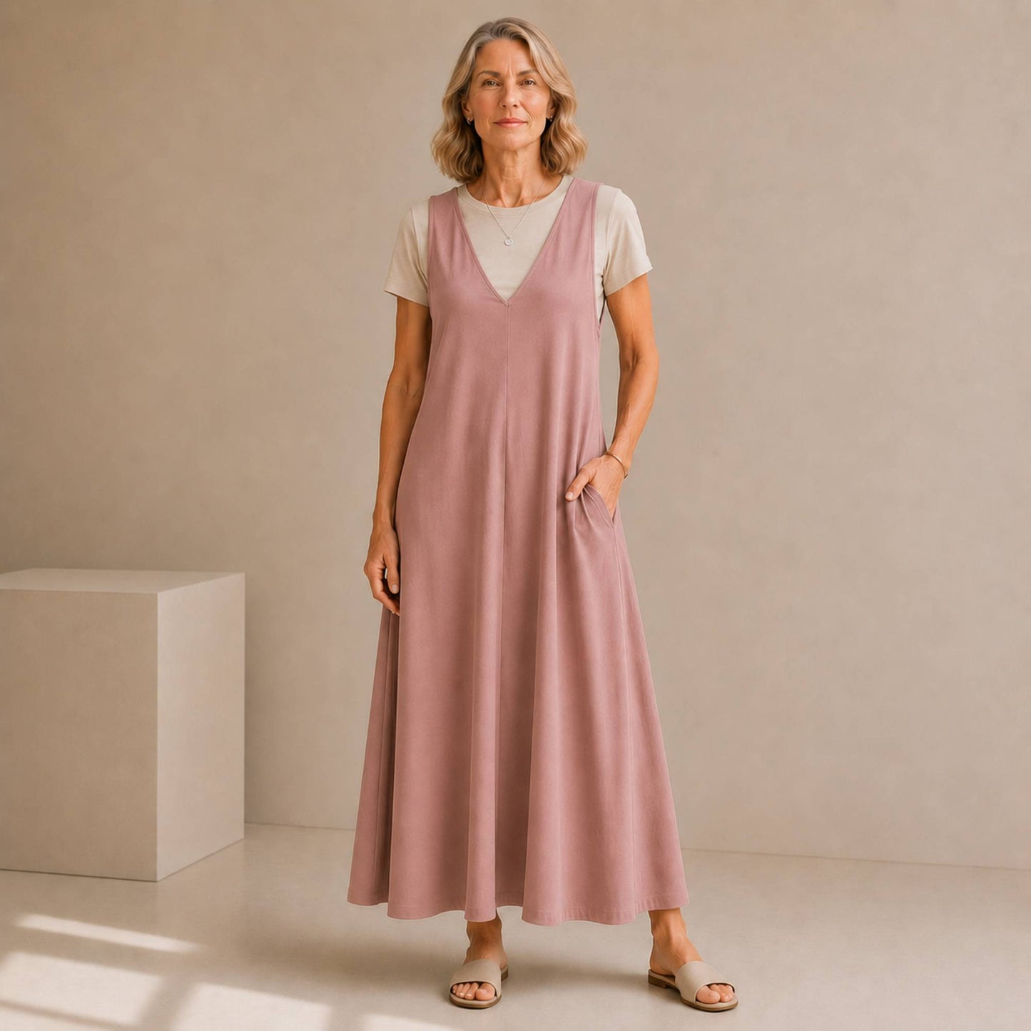 Pinafore Overall Dress