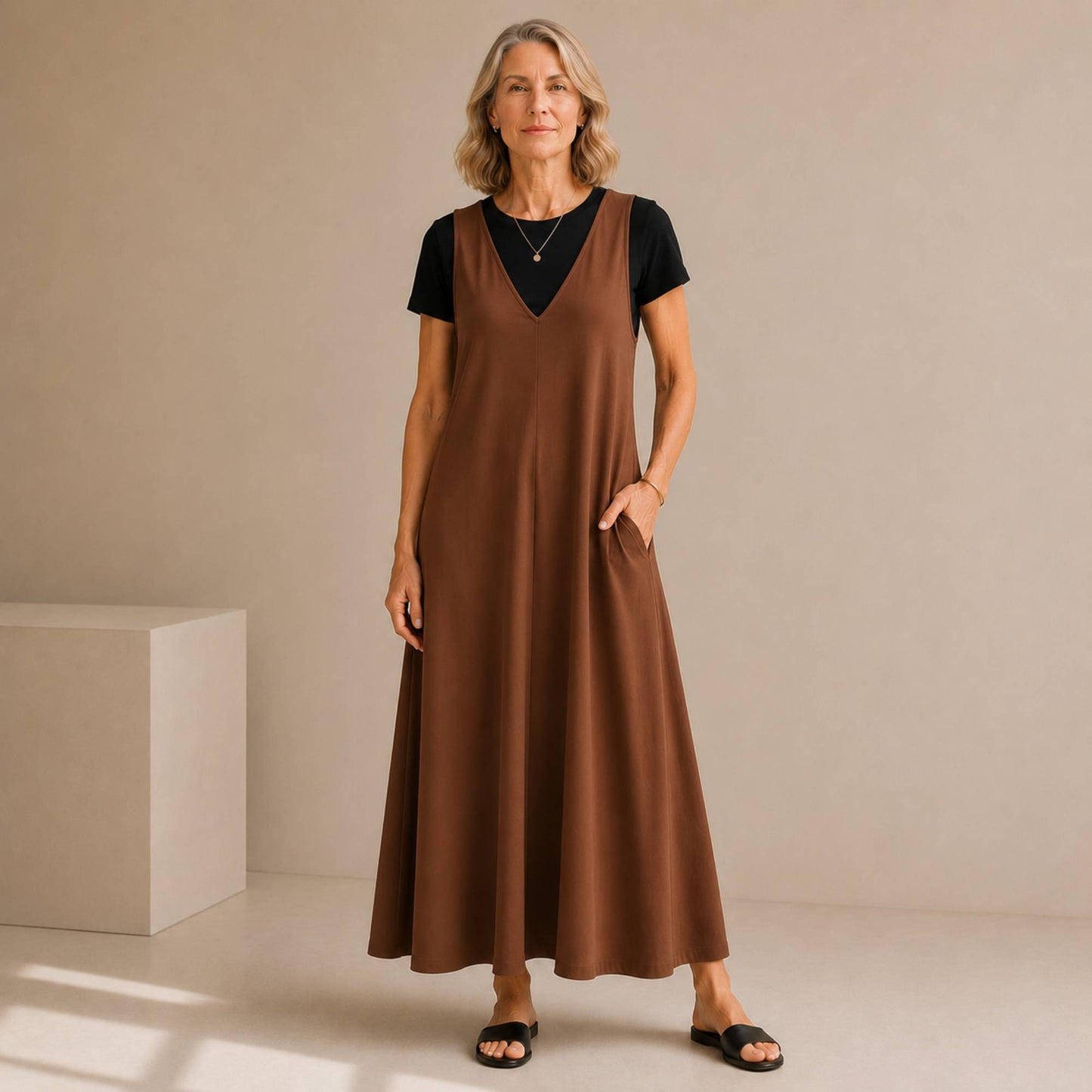 Pinafore Overall Dress