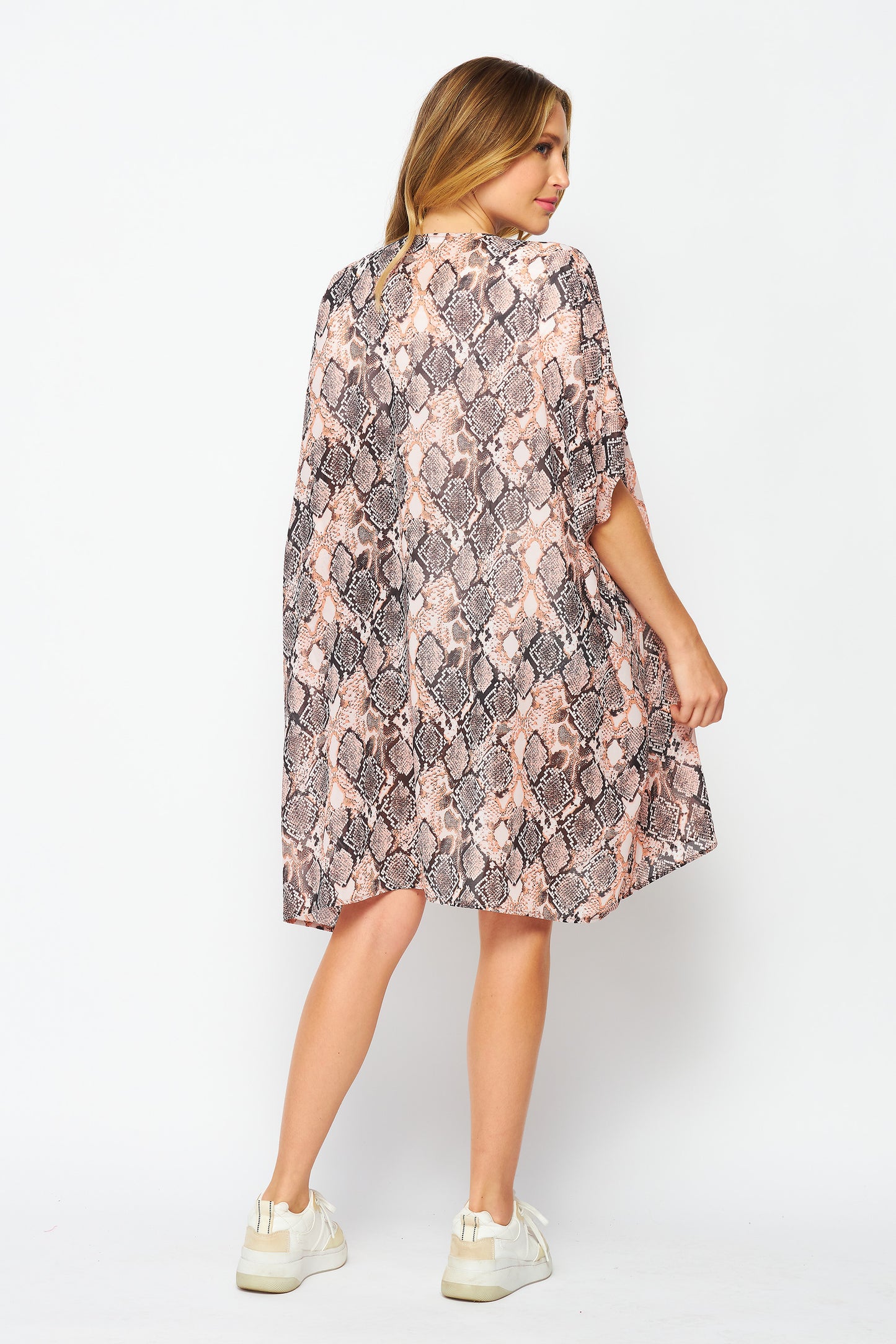 Upcycled Kimono Robe – Lightweight Beach Cover-Up | Regular & Plus Size