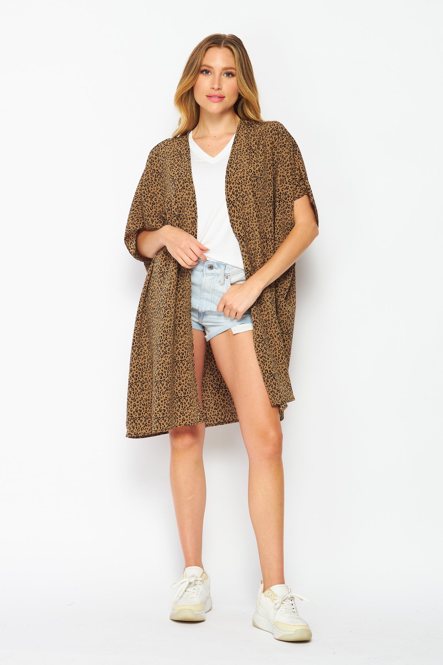 Upcycled Kimono Robe – Lightweight Beach Cover-Up | Regular & Plus Size