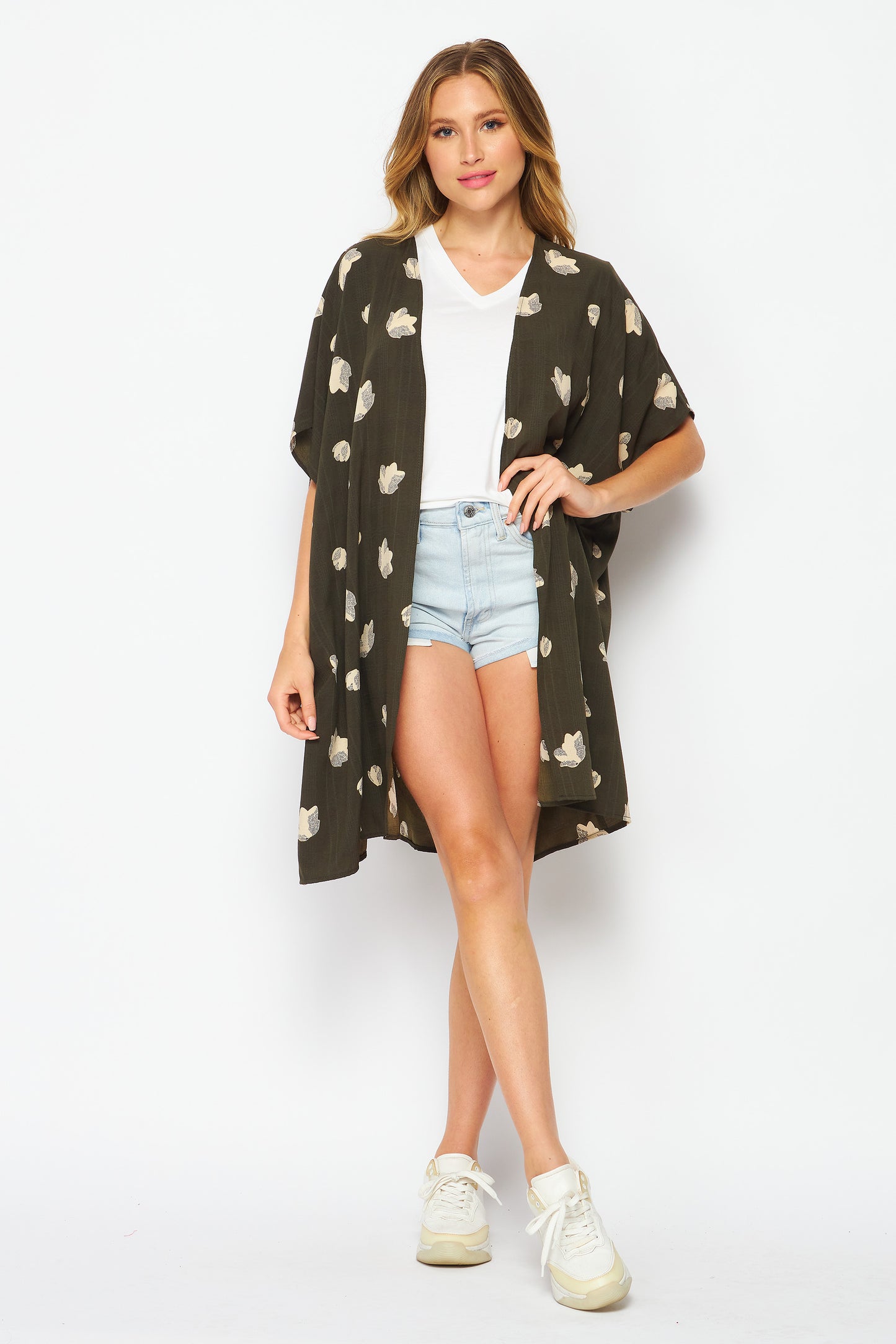 Upcycled Kimono Robe – Lightweight Beach Cover-Up | Regular & Plus Size