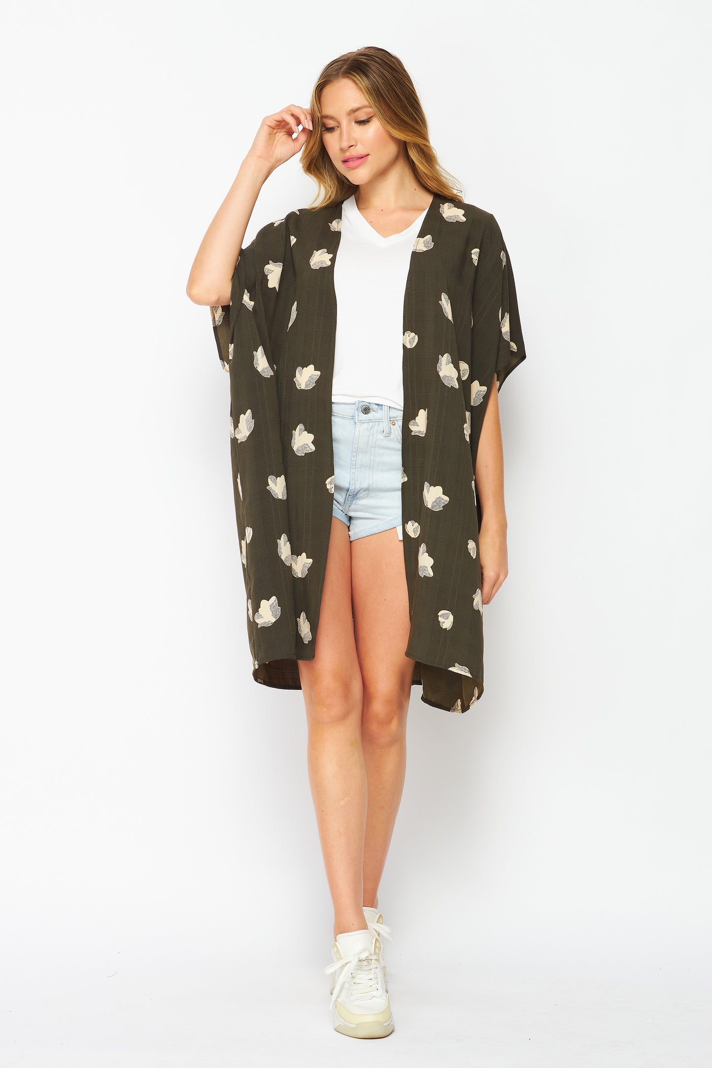 Upcycled Kimono Robe – Lightweight Beach Cover-Up | Regular & Plus Size