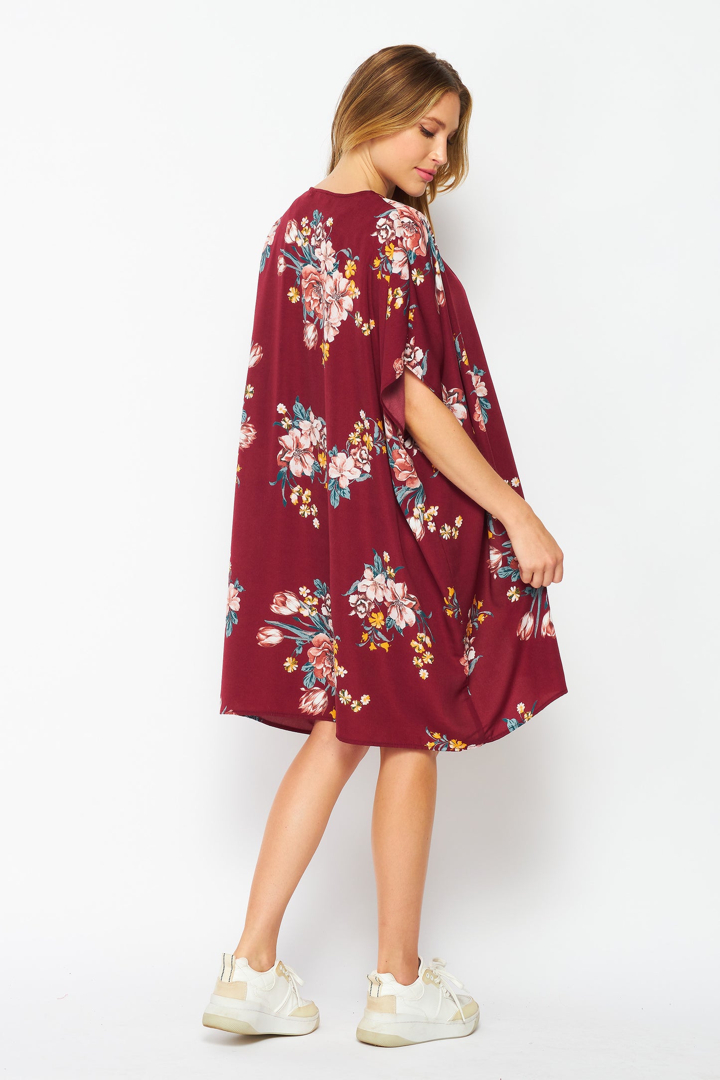 Upcycled Kimono Robe – Lightweight Beach Cover-Up | Regular & Plus Size