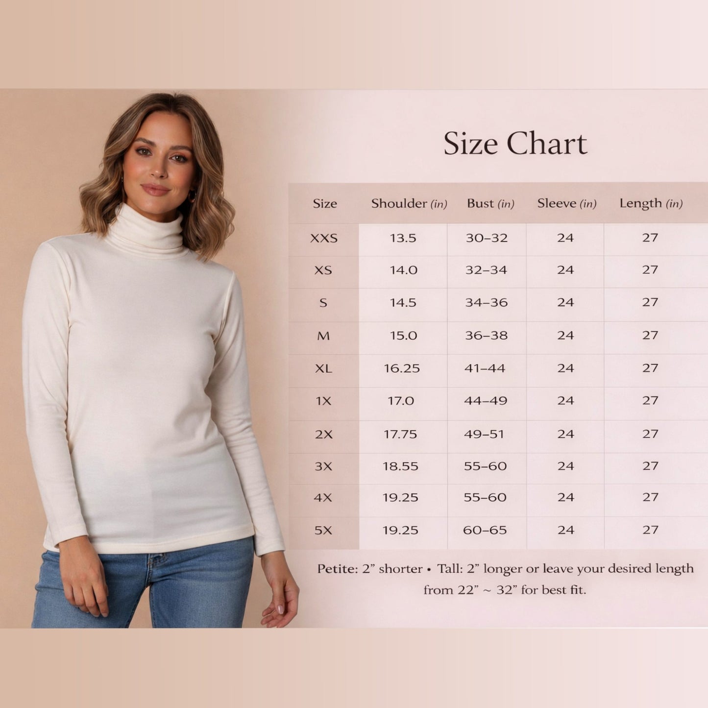 Ruched Turtle Neck Top – Elegant. Comfortable. Versatile by Junie Life