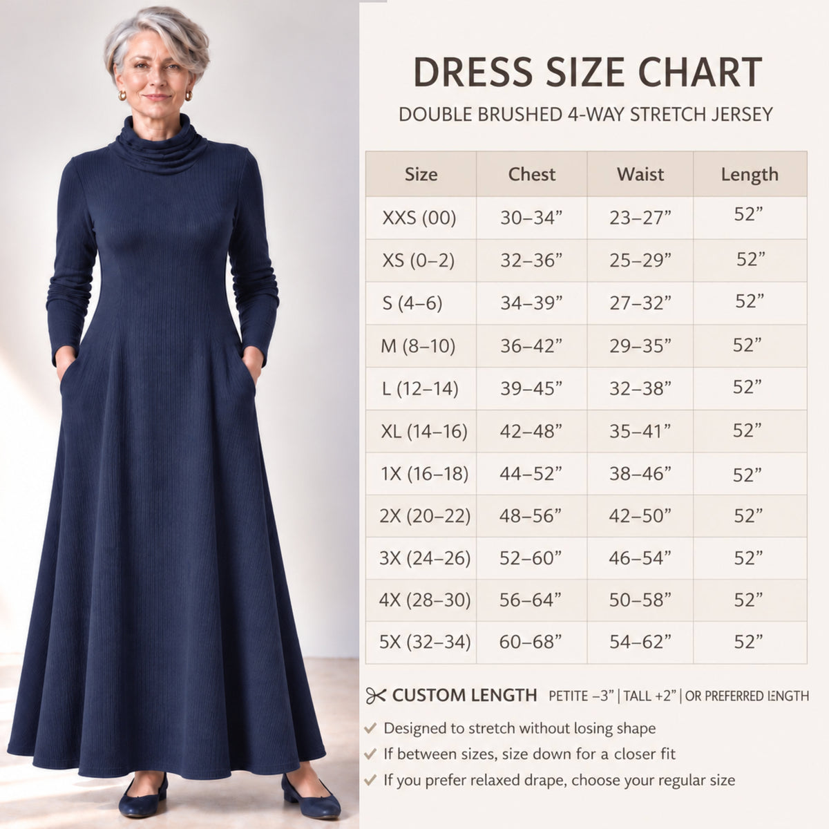 Mock Neck Maxi Rib Knit Dress
