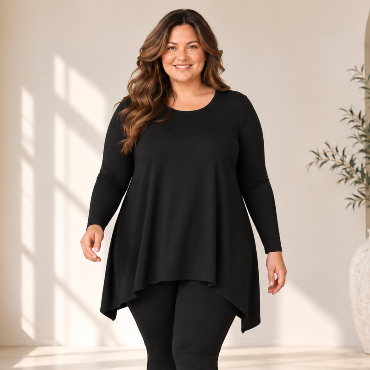 Siro Modal Tunic Flowy Top