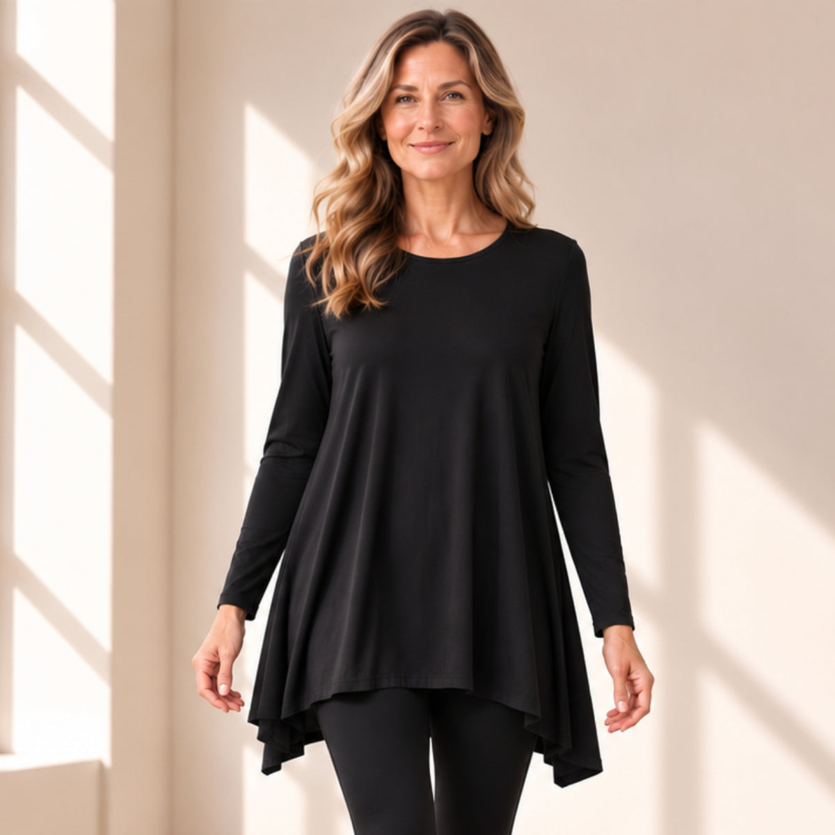 Siro Modal Tunic Flowy Top