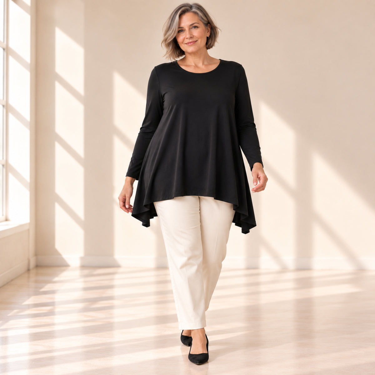 Siro Modal Tunic Flowy Top