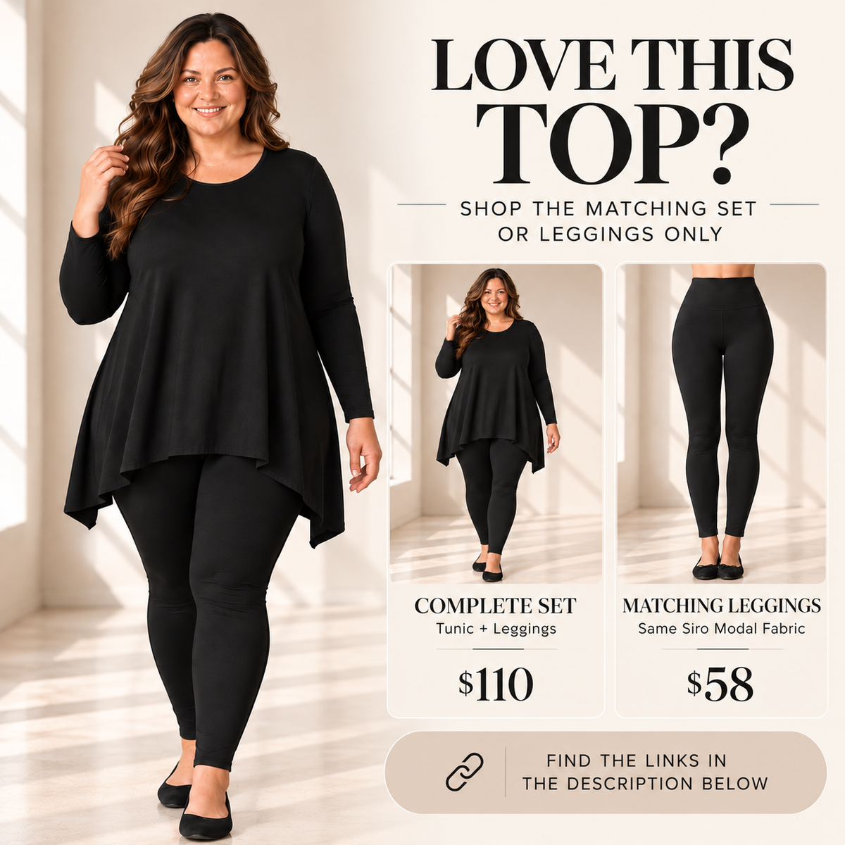 Siro Modal Tunic Flowy Top