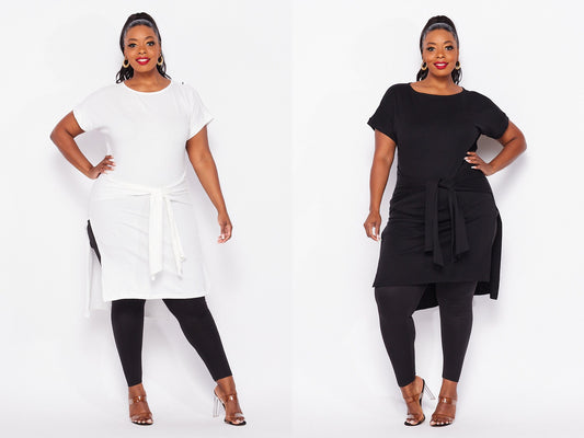 Customizable Minimalist Long Tunic - Lightweight Modal Viscose French Terry - Handcrafted Comfort
